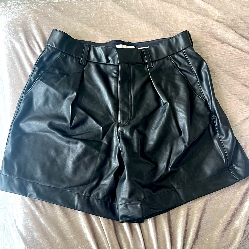 Abercrombie & Fitch Vegan Leather Shorts (New with tags!)